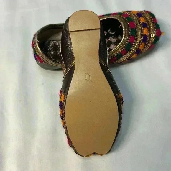 Traditional Afghani Slippers/Jutti shoes /party shoes  - Size 4 - Picture 6 of 12